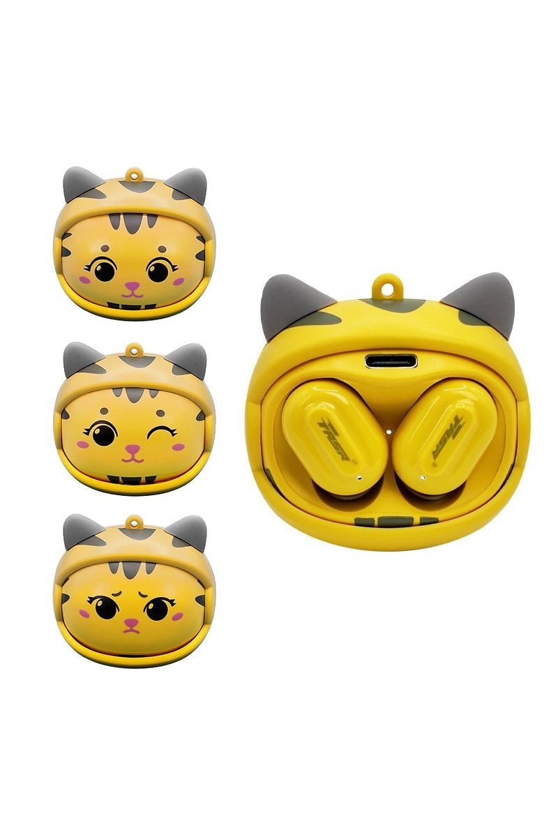 Kitten Wireless Earbuds with Neck Strap Case