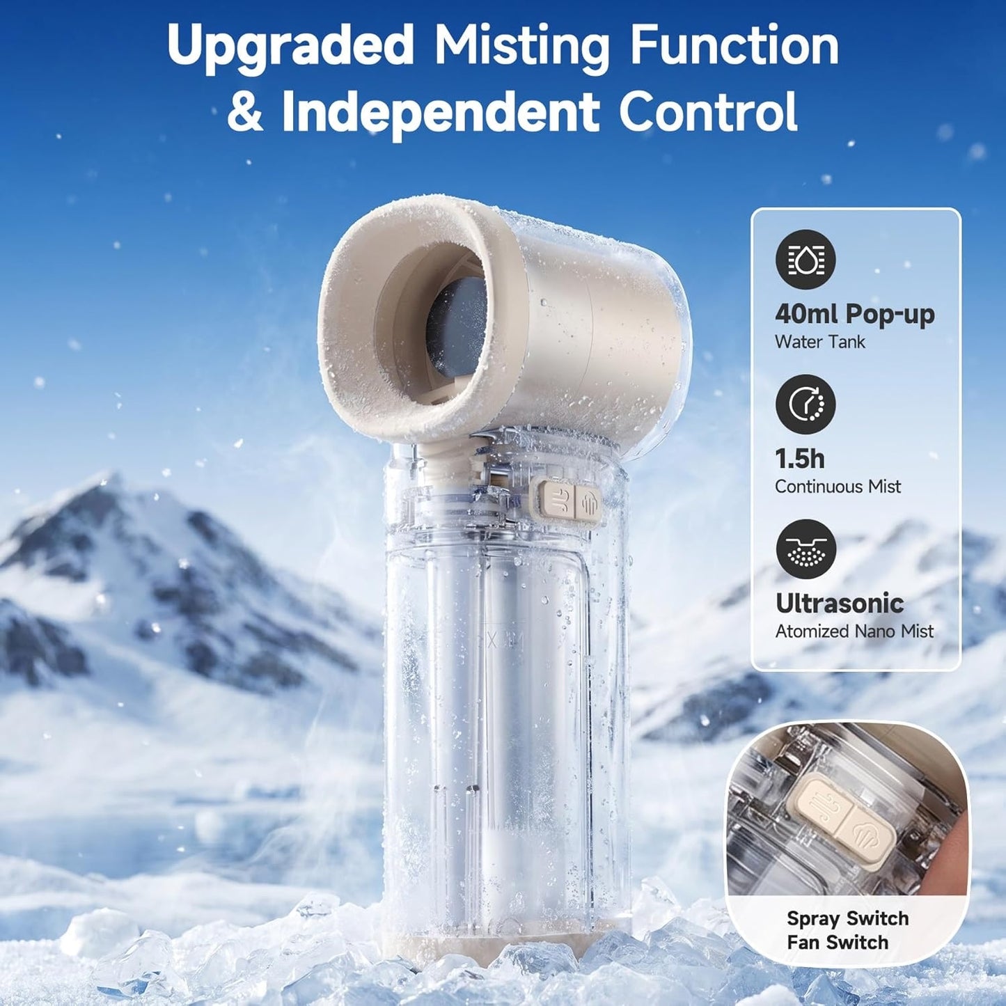 2 in 1 Misting Fan