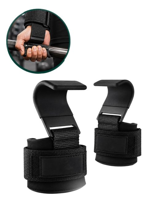 Steel Hook Weightlifting Grip Straps