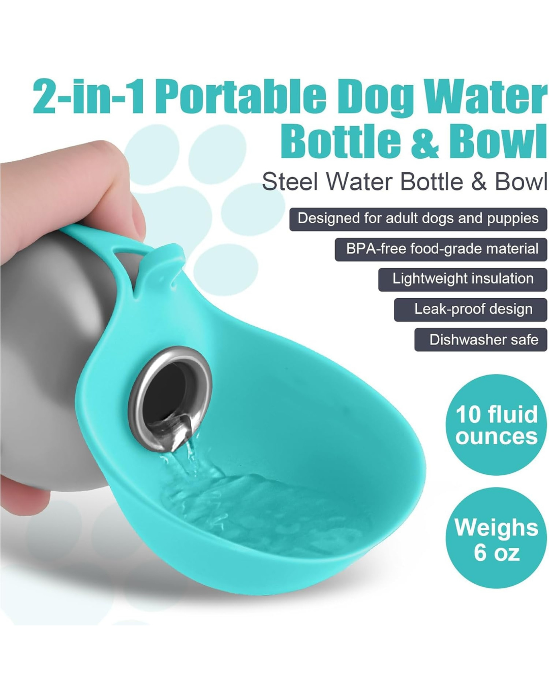 Foldable Dog Water Bottle