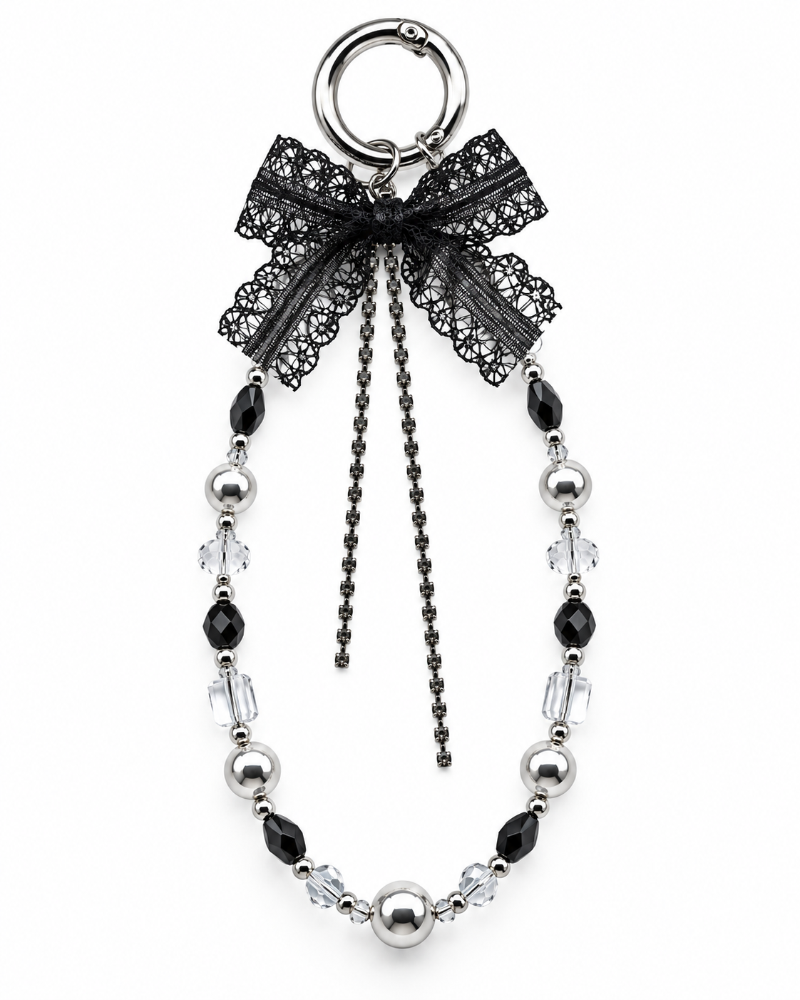 Black Butterfly Phone Strap