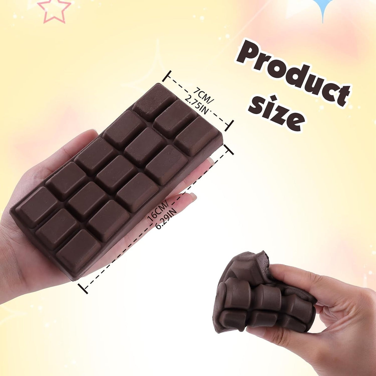 Chocolate Bar Squishy - Slow Rise