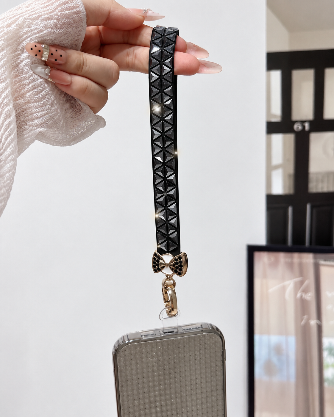 Strass Butterfly Phone Strap