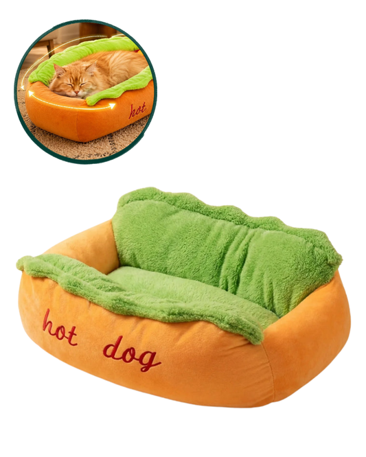 Hot Dog Shaped Pet Bed