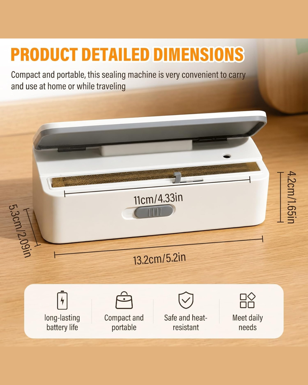 Rechargeable Magnetic Bag Sealer