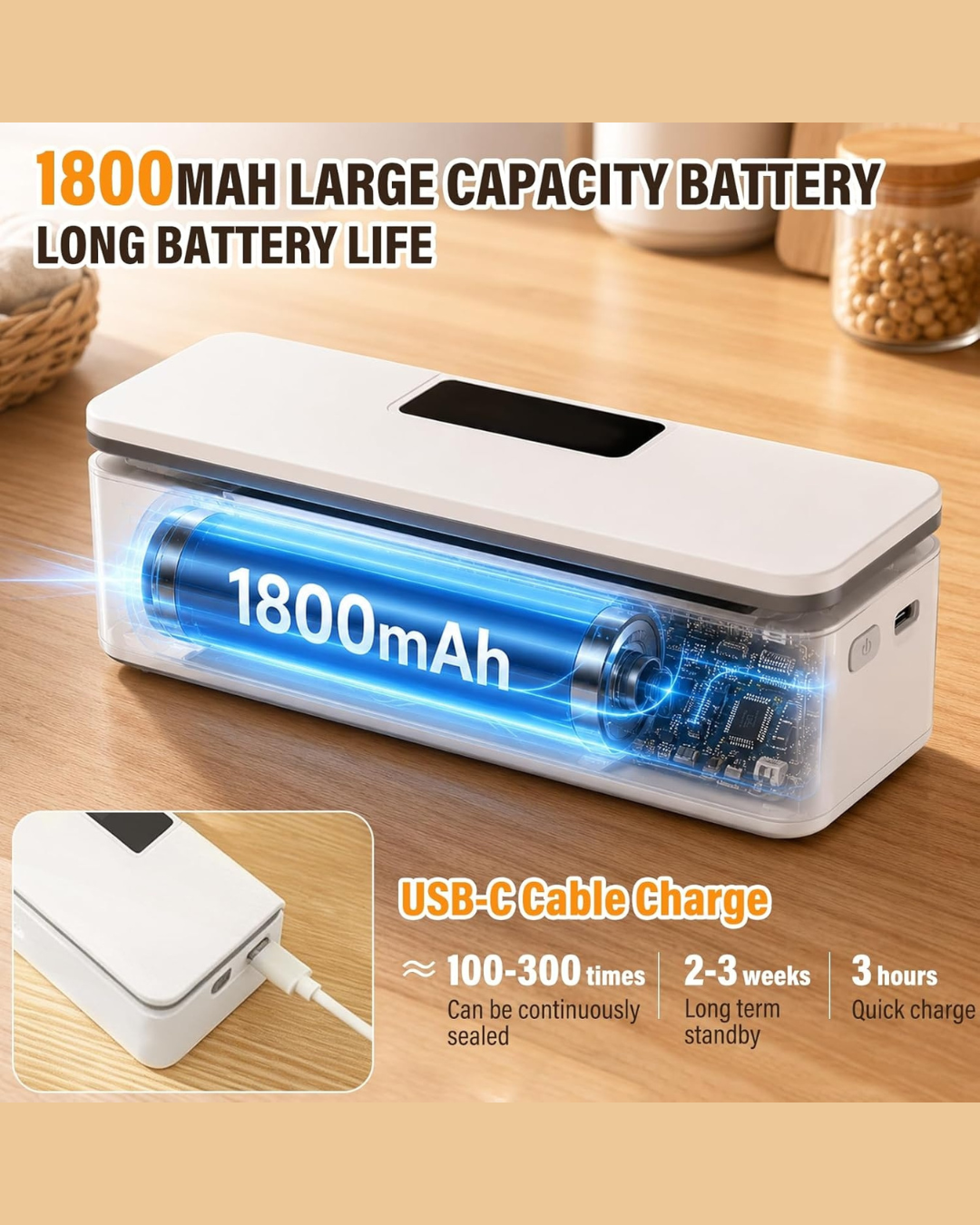 Rechargeable Magnetic Bag Sealer
