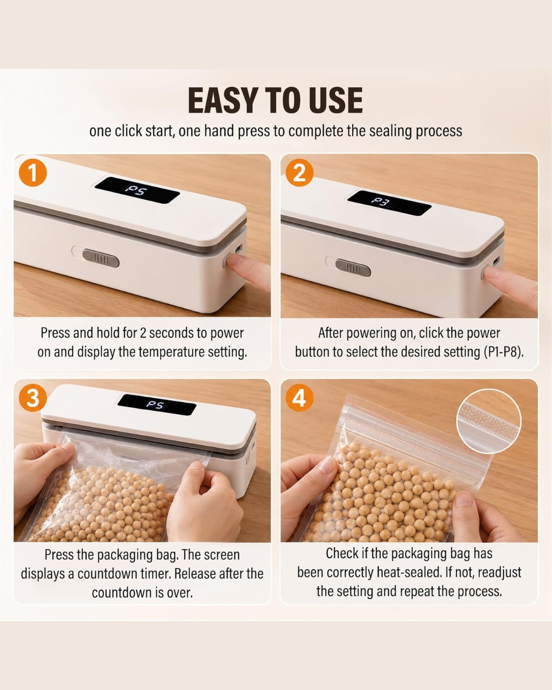 Rechargeable Magnetic Bag Sealer